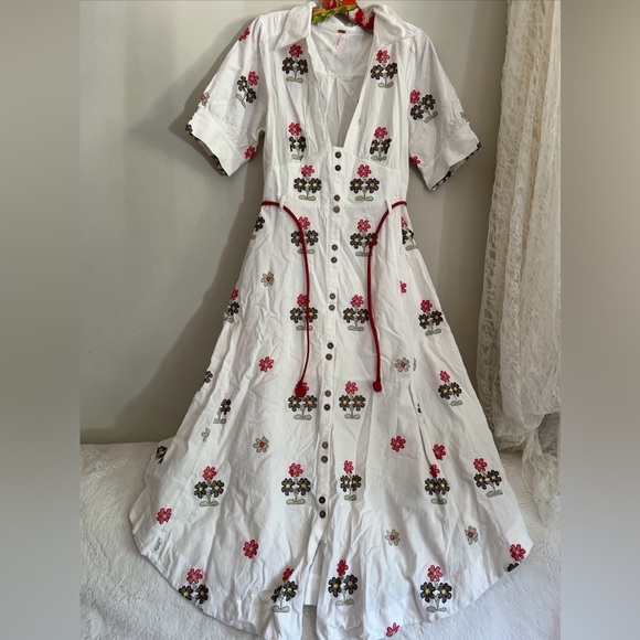Free People Piru Embroidered Midi Dress - Picture 4 of 7